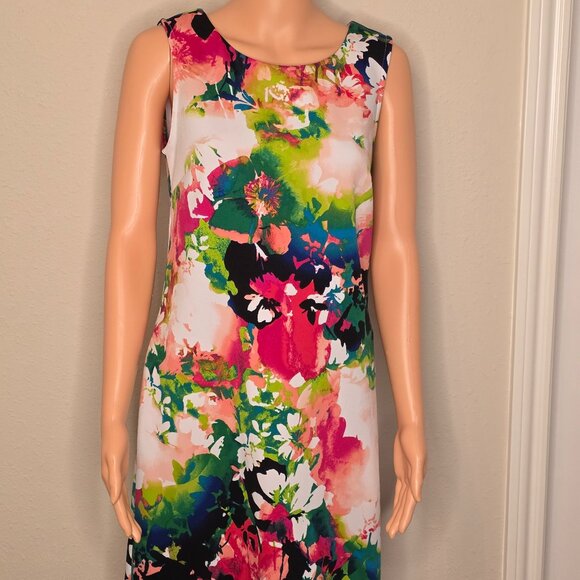 Worthington Dresses & Skirts - Worthington Abstract Floral Print Sleeveless Dress, Size Small